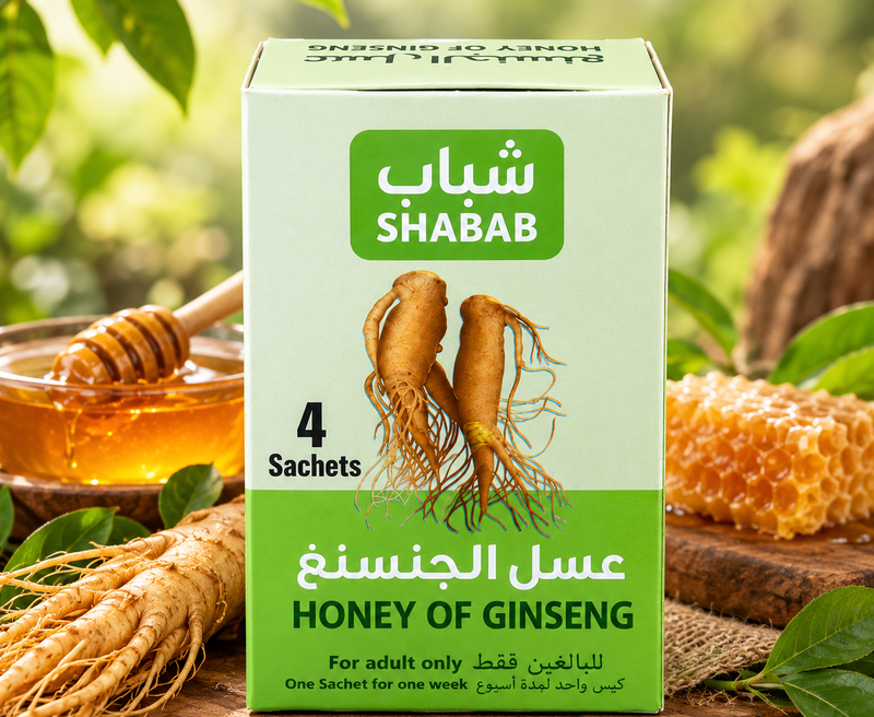 Shabab Honey of Ginseng – 4 Sachets
