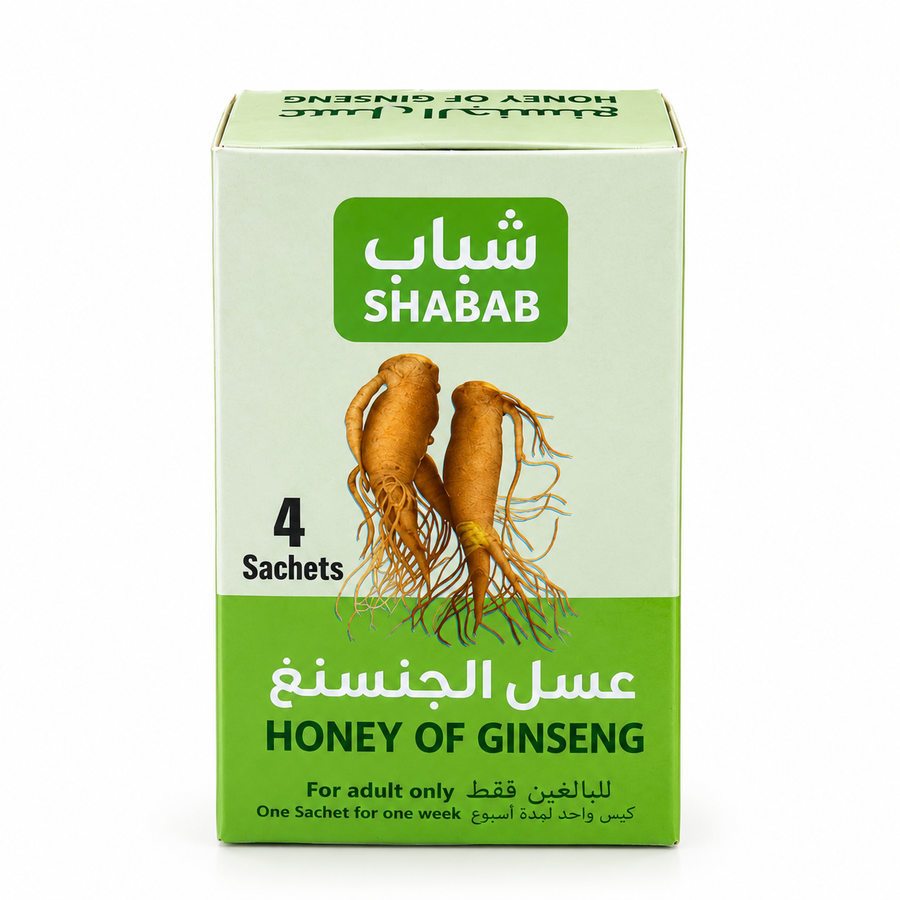 Shabab Honey of Ginseng box – 4 sachets, one sachet per week, adults only (3)